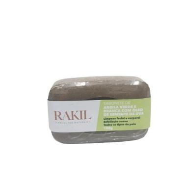 Imagem de Sabonete Argila Verde E Branca E Óleo De Semente De Uva 100 - Rakil