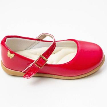 Imagem de Sapatilha Menina Verniz Casual Lisa Batizado Moda Blogueirinha Infanti