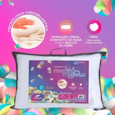 Imagem de Travesseiro Nasa Marshmallow Fibrasca - Espuma Viscoelástica NASA - Al
