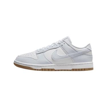 Imagem de Nike Dunk Low Premium Next Nature Tênis feminino (FN6345-100, branco/marrom claro/cinza futebol) tamanho 36, Branco/marrom claro/cinza futebol, 35