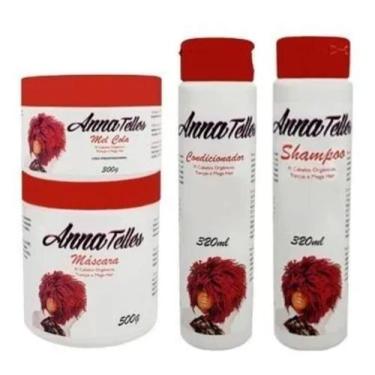 Imagem de Kit Anna Telles Tratamento Completo Cachos Crespos Mel Cola