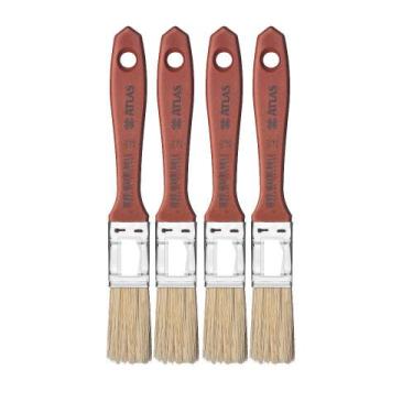 Imagem de Pincel Para Pintura Parede 3/4 Verniz E Stain Atlas- 4 Un