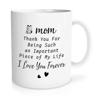 Imagem de Likjad Presentes de mãe, presentes de aniversário para mãe, caneca de mamãe, canecas de café para mãe, xícara de chá para mãe, eu te amo para sempre, presentes para mãe, caneca de agradecimento à mãe,
