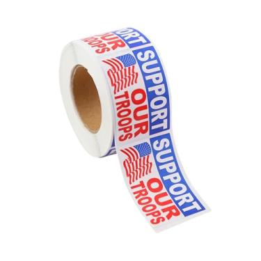 Imagem de Angariação de fundos para uma causa | Apoie nossos adesivos de bandeira americana - Adesivos de bandeira americana patriótica por atacado (1 rolo de 250 adesivos)