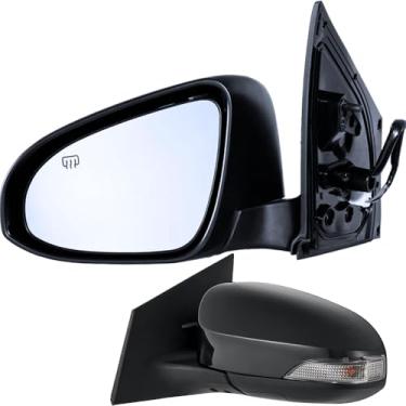 Imagem de Substituição do espelho de porta de carro lateral para Toyota Corolla 2014 - 2019 | Substituição do espelho retrovisor lateral com seta | Acessórios da Utopicar (motorista)