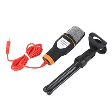 Imagem de TTETTZ Microfone Profissional de 3,5 Mm, Microfones Condensadores para Computador, Microfone de Gravação de Laptop com Suporte de Tripé de Mesa para Gravação
