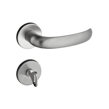 Imagem de Fechadura 406 com Roseta Cromo Acetinado Banheiro - Pado