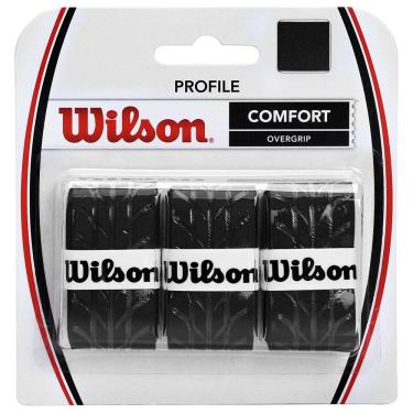 Imagem de Overgrip Wilson Profile com 03 Unidades Preto