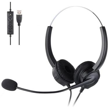 Imagem de VDO360 VDOUHS USB e fone de ouvido de 3,5 mm com microfone com cancelamento de ruído