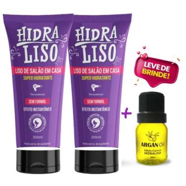 Imagem de 2 Hidraliso Liso de Salão em Casa Progressiva de Chuveiro 200ml - Hidr
