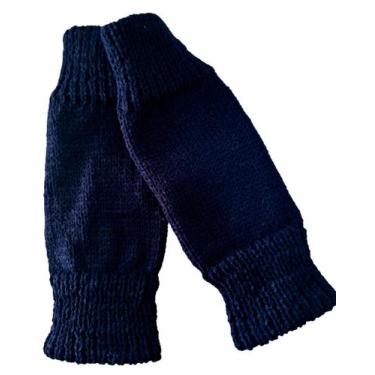 Imagem de Polaina em Lã Infantil (Azul Marinho) - Artesanato, até 3 anos