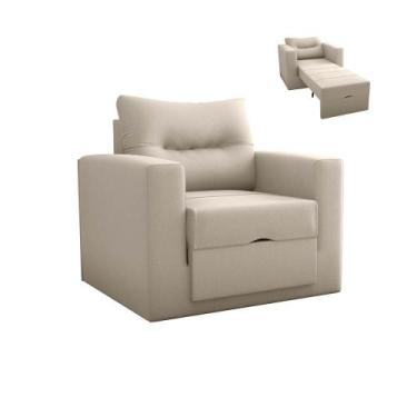 Imagem de Poltrona Cama Soraia Super Confortável Para Sala E Recepção - Matrix, 