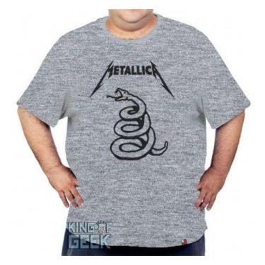 Imagem de Camiseta Plus Size Metallica Banda Rock Camisa Heavy Metal - KING OF G