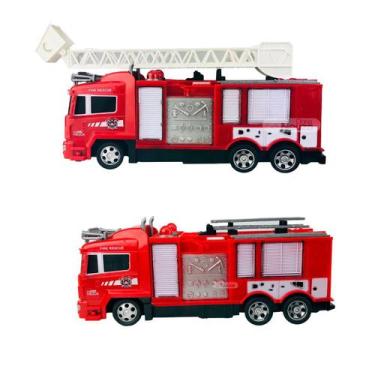 Imagem de Carrinho De Controle Remoto Caminhão De Bombeiros CKS 1:30 Com Luzes B