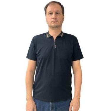 Imagem de Camisa Sallo Gola Polo Slim Preta 7538-Masculino