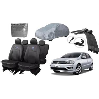 Imagem de Jogo Gol 12-22: Capa de Couro + Capa de Cobrir + Limpador para Interio