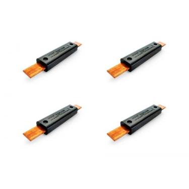 Imagem de Kit C/4 - Fusivel Faca Negrini 100A Ff-100/250, Preto