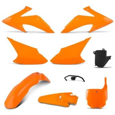 Imagem de Kit Plástico Crf 230 2008 À 2015 + Number Plate - PRO TORK, LARANJA, Ú
