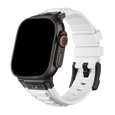 Imagem de Pulseira Silicone Square Robusta Compatível com Watch Ultra - Baú do V