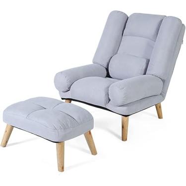 Imagem de Cadeira reclinável, cadeira de braço ajustável, cadeiras de destaque para sala de estar, poltrona Susan preguiçosa cadeira de escritório ergonômica dormitório quarto idoso sofá cadeira com descanso