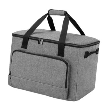 Imagem de Dynwave Saco de fogão lento isolado saco de acampamento pote superior zip poliéster crock pot 6-8 quart crock pot saco de viagem para escalada churrasco