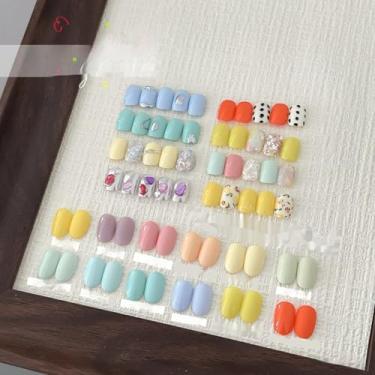 Imagem de ADHERE Série Ilustrações de Doces - 12ml Esmalte em gel, 1 peça Unhas UV LED Gel Polish para mulheres Nail Art Manicure Salon DIY Nail Design em casa (Estrela da Sorte)