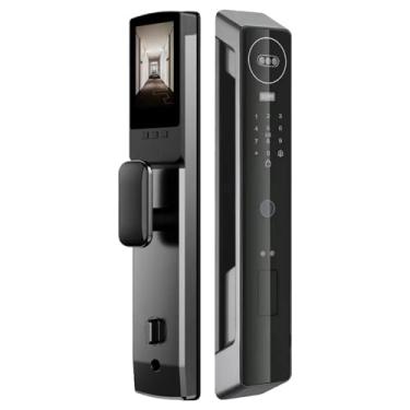 Imagem de Impressão digital Smart Lock 3D Reconhecimento facial Totalmente automático WIFI APP Chave de cartão biométrico Fechadura digital(22-260 3D Face)