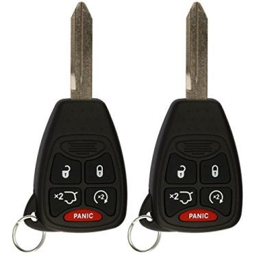 Imagem de Controle remoto de entrada KeylessOption, chave de carro não cortada, substituição para OHT692427AA KOBDT04A (pacote com 2)