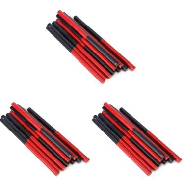 Imagem de Lápis de Carpinteiro de Cabeça Dupla 72 Bulk Pack Hex (Lápis Hexadecimais 2 Núcleos 2 cabeças) Madeira Serrada Caneta de Marca de Chumbo Núcleo Espessado para Marcenaria Com