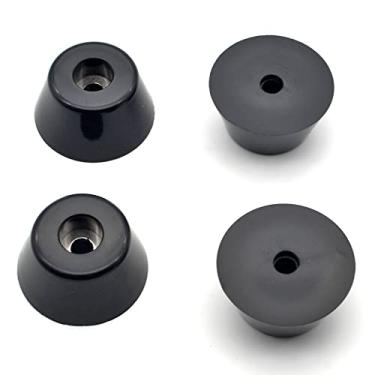 Imagem de Fctoerg Pés de Borracha Resistentes de 2" para Equipamentos de Máquinas, Amortecedores Antivibração, Antiderrapantes, Almofadas para Pés de Móveis, Pacote com 4