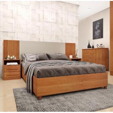 Imagem de Painel Box Casal Barcelona - Tcil Móveis- Cinamomo/Off White