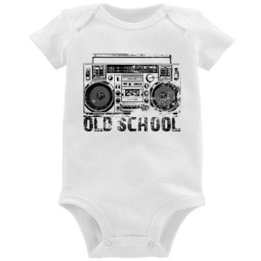 Imagem de Body Bebê Old School Boombox - Foca na Moda, Branco, GG