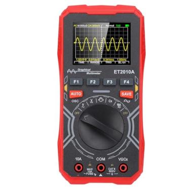 Imagem de Mini Osciloscópio Portátil, Osciloscópio Multímetro Portátil, Largura de Banda de 1MHz de 2,5ms, 2 Em 1, Sono Automático, Exibição Colorida, EletricrcuittestingDevice
