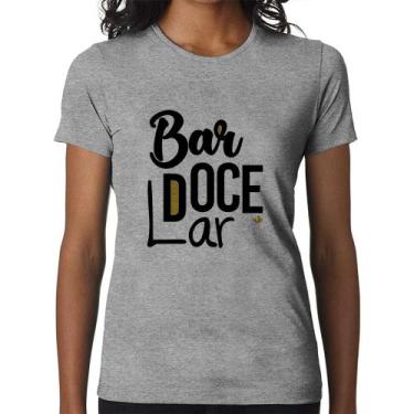 Imagem de Baby Look Bar doce lar - Foca na Moda, Cinza, M