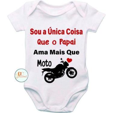 Imagem de Roupa De Bebê Body Personalizado Sou A Única Coisa Que O Papai Ama Mai