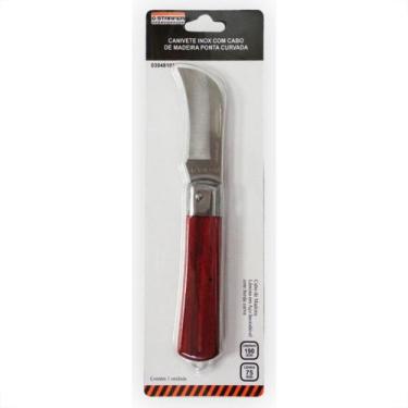 Imagem de Canivete Inox Starfer Ponta Curva