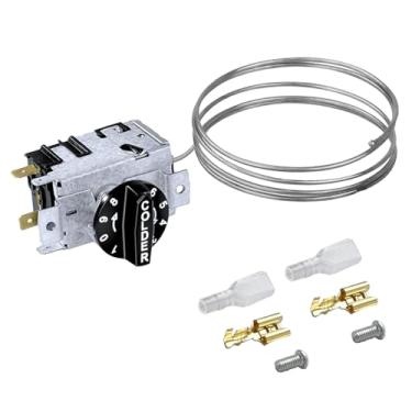 Imagem de Kit de controle de temperatura 800393 atualizado compatível com verdadeiro termostato 800306, 831932, verdadeiro termostato de geladeira, compatível com termostato verdadeiro gdm-26, gdm-49, t-49