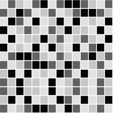 Imagem de Papel De Parede 5m Adesivo Lavável Pastilha Preto E Branco