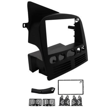 Imagem de Moldura 2 Din 7" Palio Siena Strada Weekend G1 Preta Fiamon