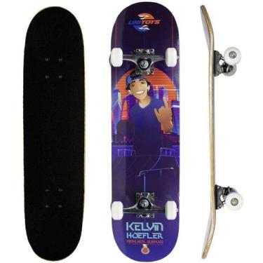 Imagem de Skate Kelvin Hoefler Semi Pro Roxo Rolamento Abec 5 - Unitoys