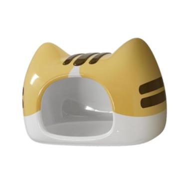 Imagem de Generic de cerâmica de hamster de de de cama fresca de verão hamster hamster house hous hut house for gerbil lemmings, 14cmx9.4cmx9.5cm