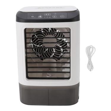 Imagem de Mini ar condicionado QANYEGN, mini ventilador de ar condicionado doméstico, tanque de água de 12 W 900 ml, umidificador alimentado por USB, refrigerador de ar portátil para