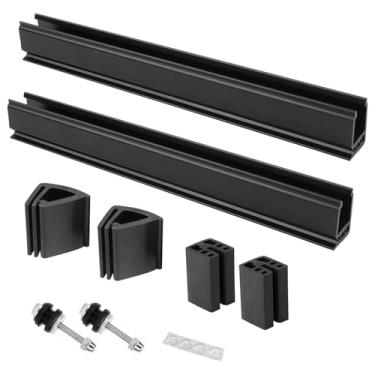 Imagem de iLSKW Kit de clipes de faixa de para-brisa para EZGO TXT DCS PDS 1994-2013, serve para clipes de retenção de para-brisa laterais de 3/10.2 cm (0,75) OEM No. EGWHC12, EGWHC10 618485 (não serve para