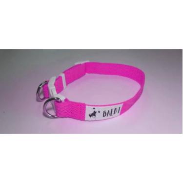 Imagem de Coleira para Cachorro - 100% ALGODÃO -  Rosa - Tam. : M - BALDI