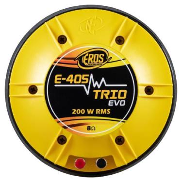 Imagem de Driver Profissional Eros E405 Trio Evo 200W RMS 8 Ohms Amarelo Corneta