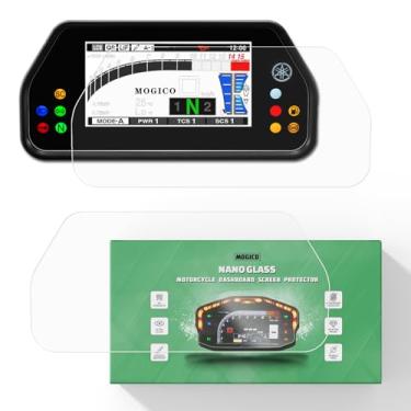 Imagem de Mogico Kit protetor de tela de painel de vidro nano acessórios de motocicleta para Yamaha YZF-R1 / R1M 2015-2025 / MT-10 2022+ / 900 Tracer GT 2018-2019 (2 x antirreflexo)