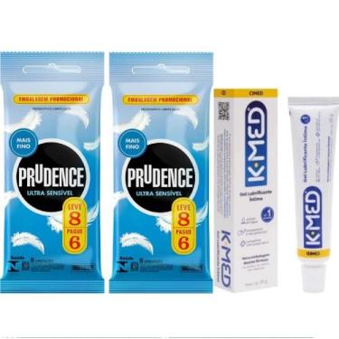 Imagem de Pack 16 Preservativo Prudence Ultra Sensivel com Lubrificante + Kmed 2