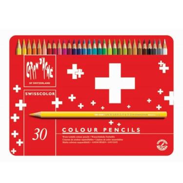 Imagem de Lápis de Cor Aquarelável, Caran D'Ache, Swisscolor, 1285.730, 30 Cores