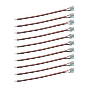 Imagem de Kit 10 Emendas Conector de Saída Astraled para Fita de Led 8mm, Unica