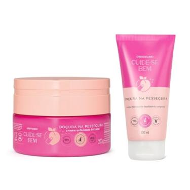 Imagem de Combo Depilação Doçura na Pessegura: Creme Esfoliante 250g + Creme Depilatório 150ml
